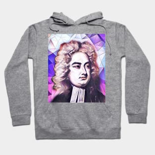 Jonathan Swift Pink Portrait | Jonathan Swift Artwork 8 Hoodie